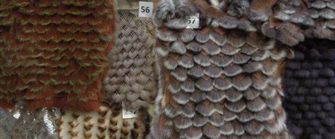 collection 12 Traforazione tricot a V 01 di pelli con pelo passante