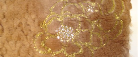 collection 7 Laminature e glitter strass+glitter on springed shorn beaver